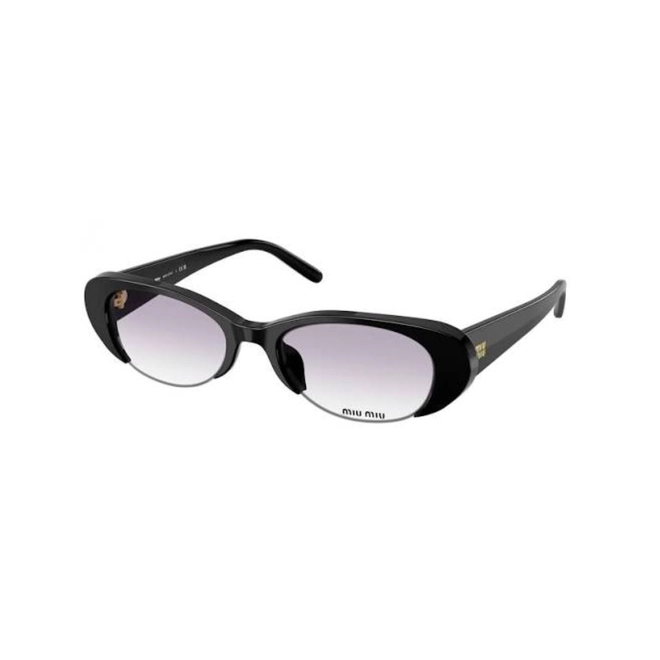 Óculos de Sol Miu Miu 0MU C05SU 16K04O52 Acetato Preto com lentes na cor Cinza Degradê 1