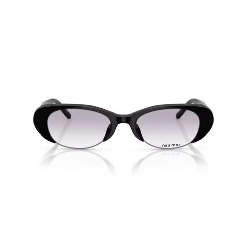 Óculos de Sol Miu Miu 0MU C05SU 16K04O52 Acetato Preto com lentes na cor Cinza Degradê