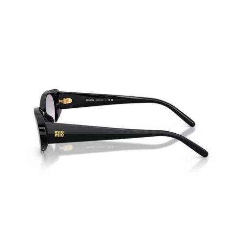 Óculos de Sol Miu Miu 0MU C05SU 16K04O52 Acetato Preto com lentes na cor Cinza Degradê