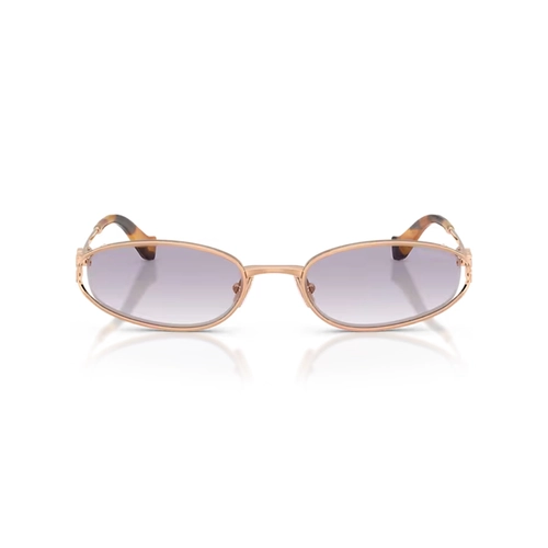 Óculos de Sol Miu Miu 0MU C51S ZVF04O54 Metal Rose com lentes na cor Cinza Degradê