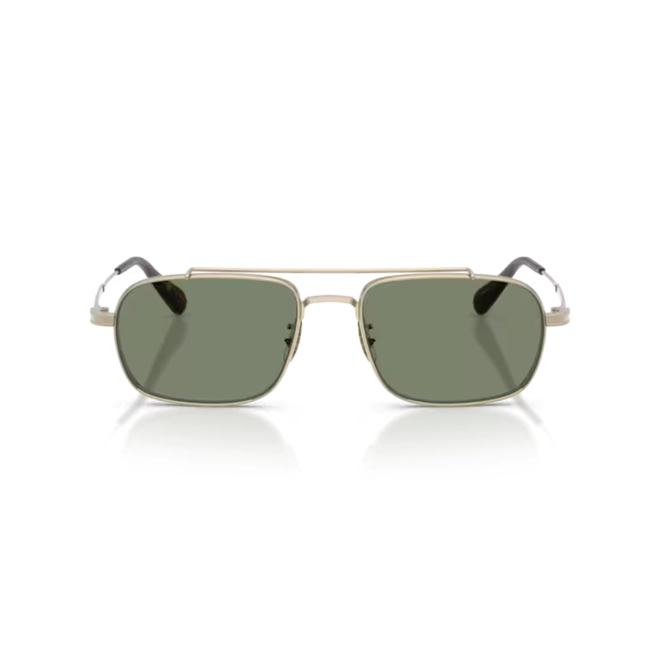 Óculos de Sol Oliver Peoples 0OV1382ST 50355252 Metal Dourado com lentes na cor Verde 2