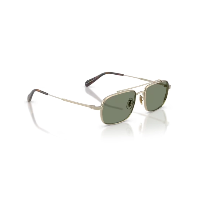 Óculos de Sol Oliver Peoples 0OV1382ST 50355252 Metal Dourado com lentes na cor Verde 3