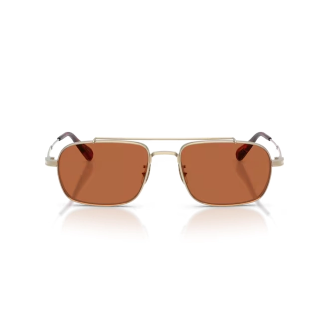 Óculos de Sol Oliver Peoples 0OV1382ST 50355352 Metal Dourado com lentes na cor Laranja 2