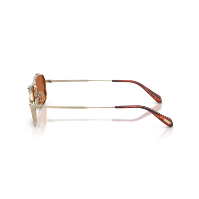 Óculos de Sol Oliver Peoples 0OV1382ST 50355352 Metal Dourado com lentes na cor Laranja 4