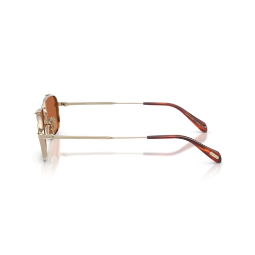 Óculos de Sol Oliver Peoples 0OV1382ST 50355352 Metal Dourado com lentes na cor Laranja