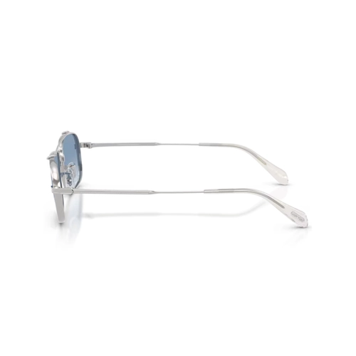 Óculos de Sol Oliver Peoples 0OV1382ST 50363F52 Metal Prateado com lentes na cor Azul Degradê