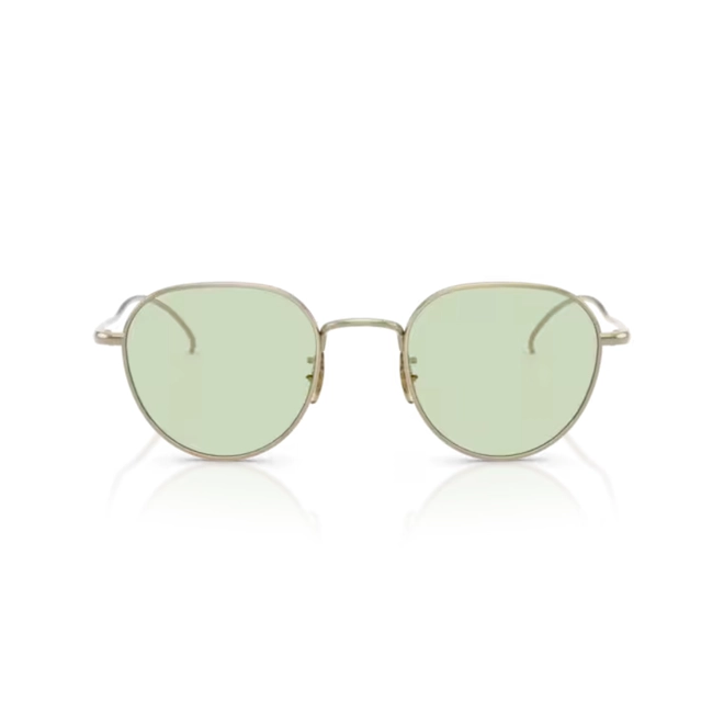 Óculos de Sol Oliver Peoples 0OV1383T 5035 47 Titânio Dourado com lentes Demonstrativas Verde 2