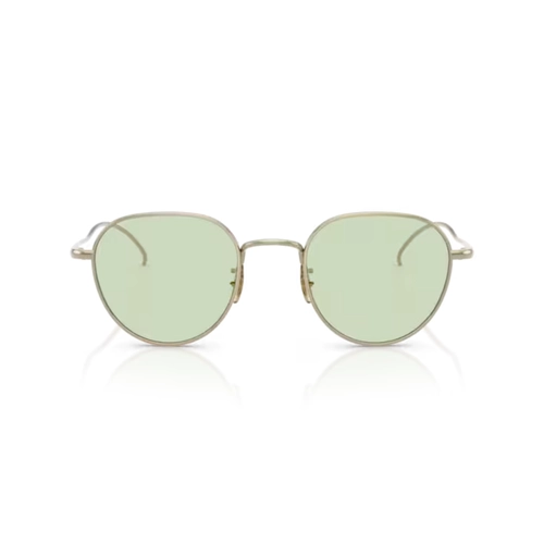Óculos de Sol Oliver Peoples 0OV1383T 5035 47 Titânio Dourado com lentes Demonstrativas Verde