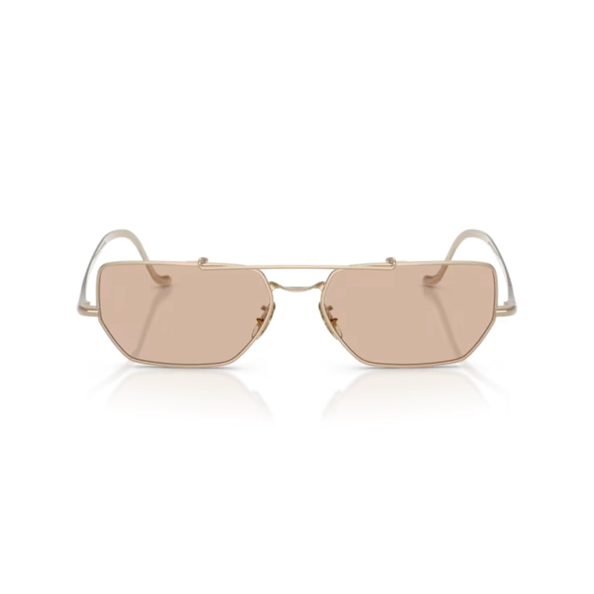 Óculos de Sol Oliver Peoples X Jil Sander 0OV1385ST 53485355 Titânio Dourado com lentes na cor Marrom Claro 2