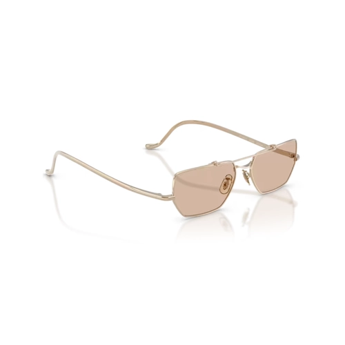 Óculos de Sol Oliver Peoples X Jil Sander 0OV1385ST 53485355 Titânio Dourado com lentes na cor Marrom Claro
