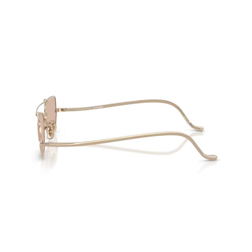 Óculos de Sol Oliver Peoples X Jil Sander 0OV1385ST 53485355 Titânio Dourado com lentes na cor Marrom Claro