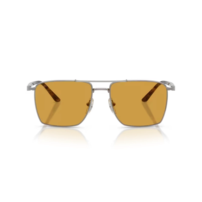 Óculos de Sol Persol 0PO1031S 513/5357 Aço Chumbo com lentes na cor Marrom 2