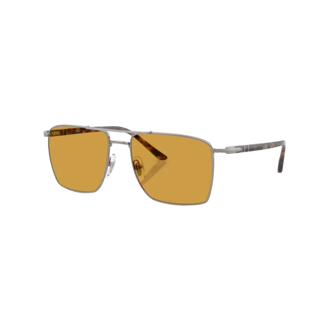 Óculos de Sol Persol 0PO1031S 513/5357 Aço Chumbo com lentes na cor Marrom 1