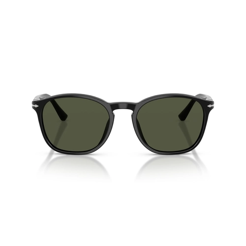 Óculos de Sol Persol 0PO3007SX 95/31 52 Acetato Preto com lentes na cor Verde