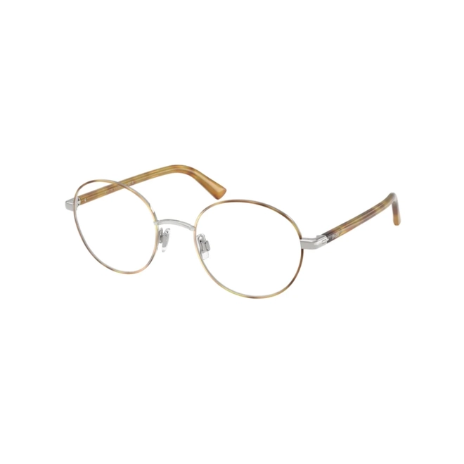Óculos de Grau Polo Ralph Lauren 0PH1248 9205 50 Metal Prata e Marrom Mesclado 1