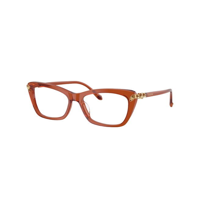 Óculos de Grau Swarovski 0SK2068U 1112 55 Acetato Caramelo Transparente 1