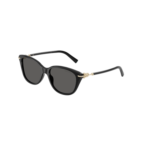 Óculos de Sol Tiffany 0TF4267 8001S454 Acetato Preto com lentes na cor Fumê