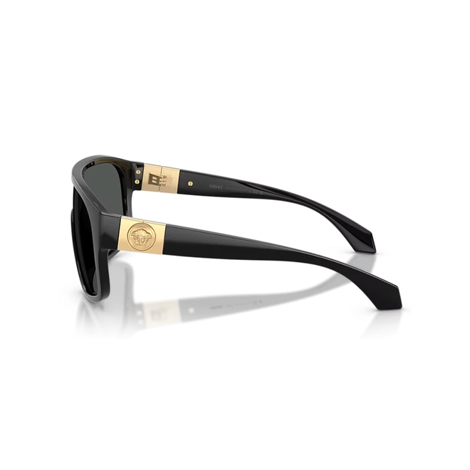Óculos de Sol Versace 0VE4526U GB1/8731 Acetato Preto com lentes na cor Cinza Escuro 3