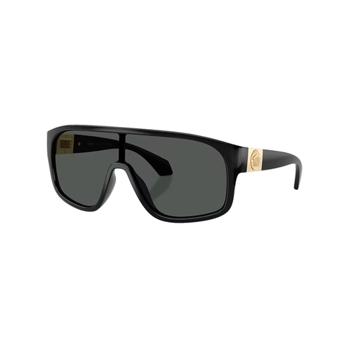 Óculos de Sol Versace 0VE4526U GB1/8731 Acetato Preto com lentes na cor Cinza Escuro