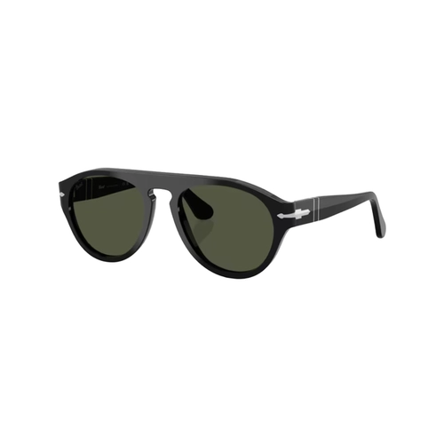 Óculos de Sol Persol 0PO3370S 95/31 56 Acetato Preto com lentes na cor Verde