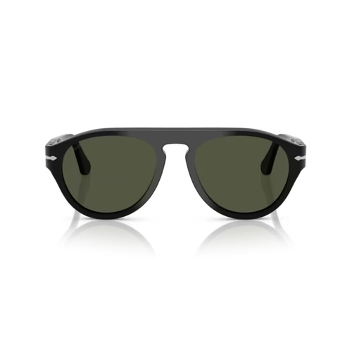 Óculos de Sol Persol 0PO3370S 95/31 56 Acetato Preto com lentes na cor Verde
