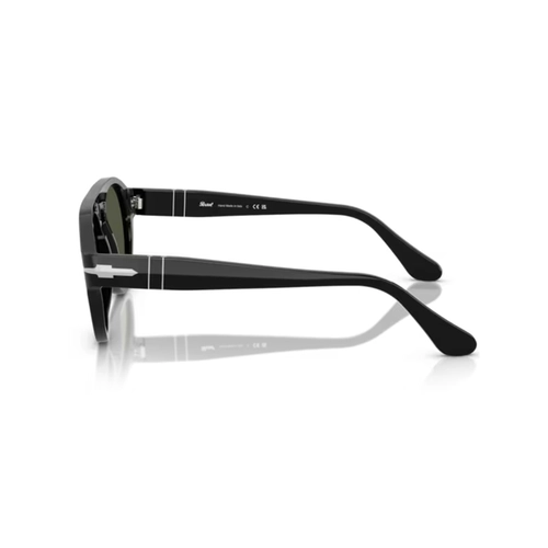 Óculos de Sol Persol 0PO3370S 95/31 56 Acetato Preto com lentes na cor Verde