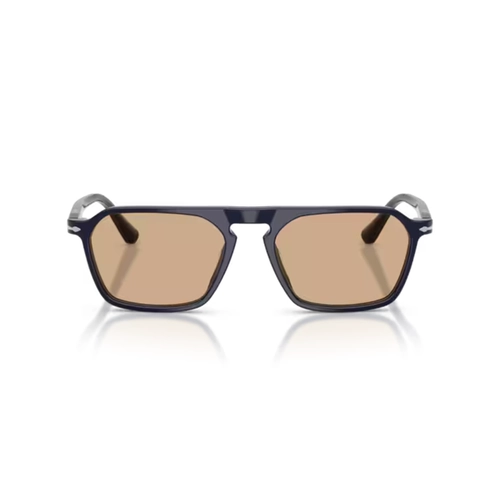Óculos de Grau Persol 0PO3402V 1253 55 Acetato Azul Escuro com lentes Amarelo Demonstrativo