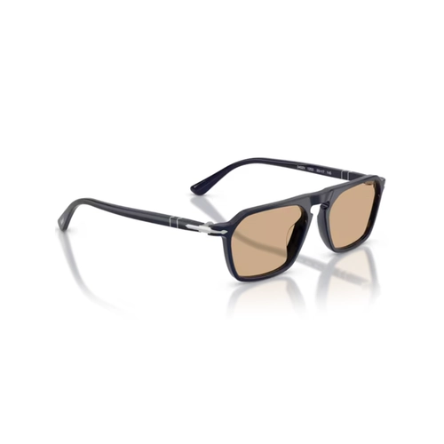 Óculos de Grau Persol 0PO3402V 1253 55 Acetato Azul Escuro com lentes Amarelo Demonstrativo