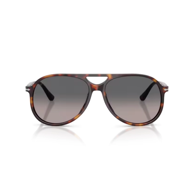 Óculos de Sol Persol 0PO3403S 24/M3 60 Acetato Marrom Mesclado com lentes na cor Cinza Degradê Polarizado 2