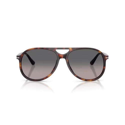 Óculos de Sol Persol 0PO3403S 24/M3 60 Acetato Marrom Mesclado com lentes na cor Cinza Degradê Polarizado