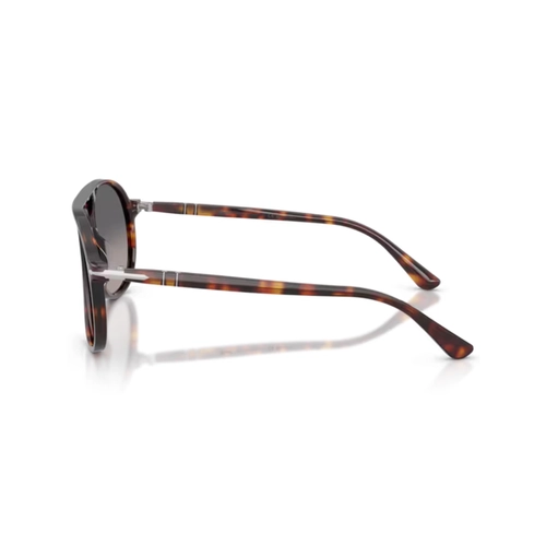 Óculos de Sol Persol 0PO3403S 24/M3 60 Acetato Marrom Mesclado com lentes na cor Cinza Degradê Polarizado