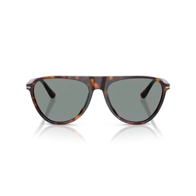 Óculos de Sol Persol 0PO3404S 24/56 57 Acetato Marrom Mesclado com lentes na cor Azul 2