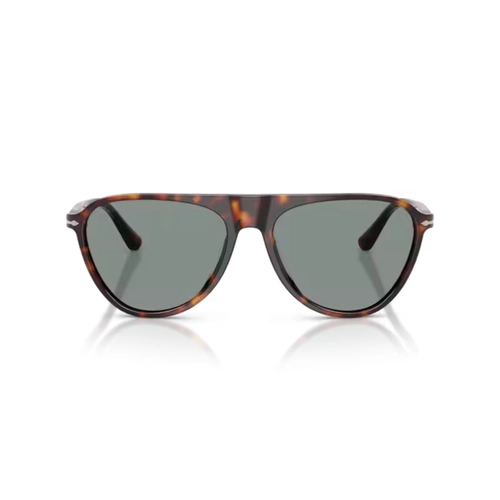 Óculos de Sol Persol 0PO3404S 24/56 57 Acetato Marrom Mesclado com lentes na cor Azul