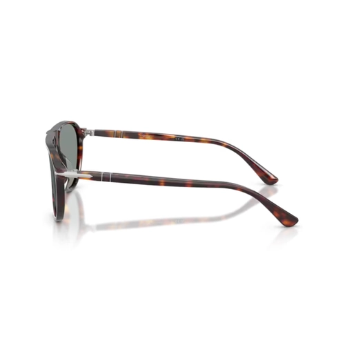 Óculos de Sol Persol 0PO3404S 24/56 57 Acetato Marrom Mesclado com lentes na cor Azul
