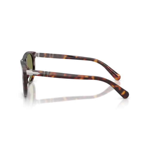 Óculos de Sol Persol 0PO3408S 24/4E 53 Acetato Marrom Mesclado com lentes na cor Verde