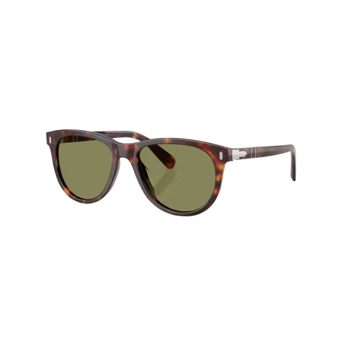 Óculos de Sol Persol 0PO3408S 24/4E 53 Acetato Marrom Mesclado com lentes na cor Verde