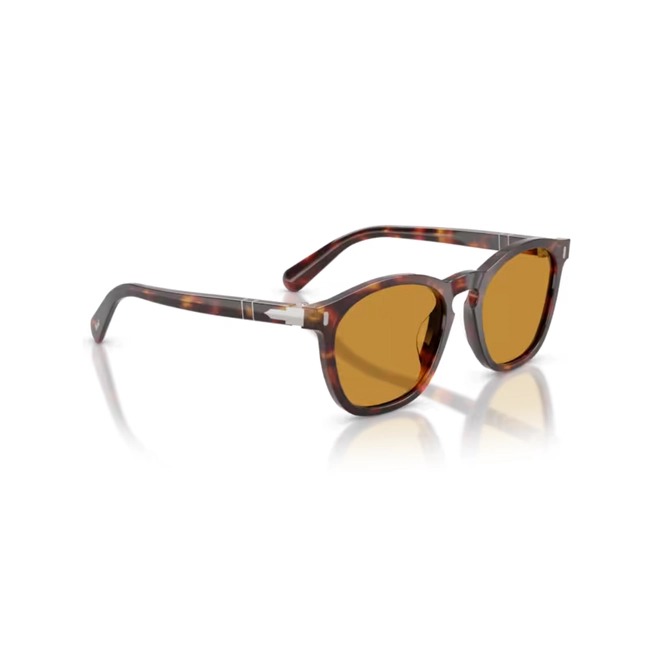 Óculos de Sol Persol 0PO3413S 24/53 52 Acetato Marrom Mesclado com lentes na cor Marrom 3