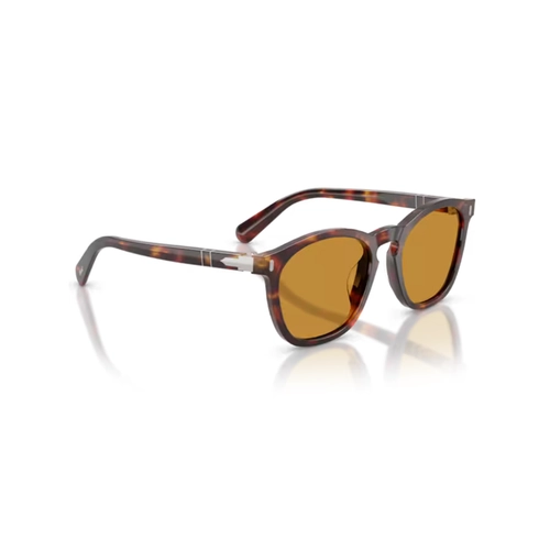 Óculos de Sol Persol 0PO3413S 24/53 52 Acetato Marrom Mesclado com lentes na cor Marrom
