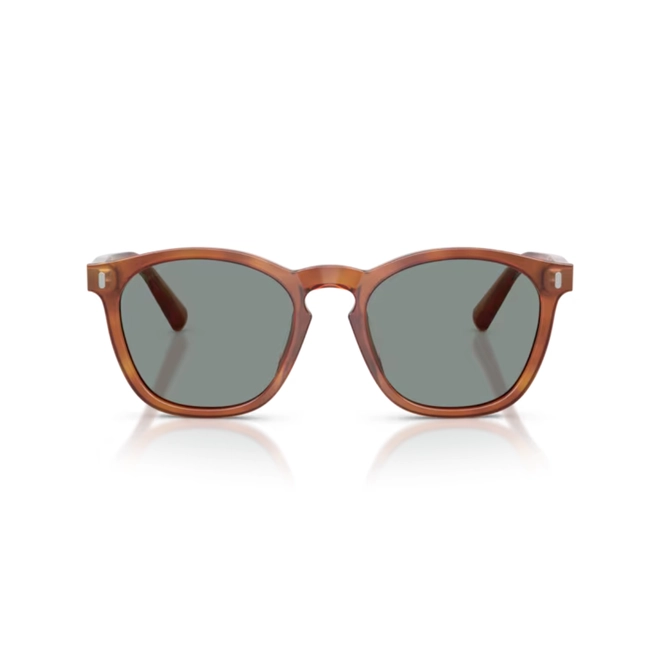 Óculos de Sol Persol 0PO3413S 96/56 52 Acetato Marrom com lentes na cor Azul 2