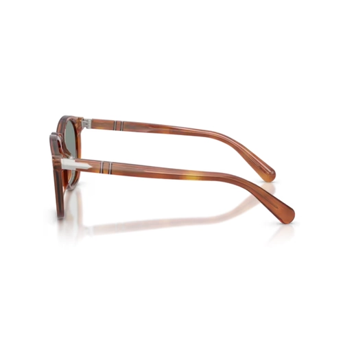 Óculos de Sol Persol 0PO3413S 96/56 52 Acetato Marrom com lentes na cor Azul