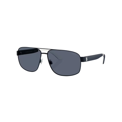 Óculos de Sol Polo Ralph Lauren 0PH3112 93038762 Metal Azul Marinho Fosco com lentes na cor Cinza