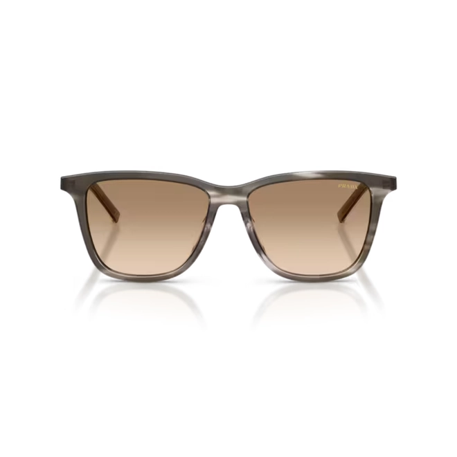 Óculos de Sol Prada 0PR D18SD 26O20S54 Acetato Cinza Mesclado com lentes na cor Marrom Degradê 2