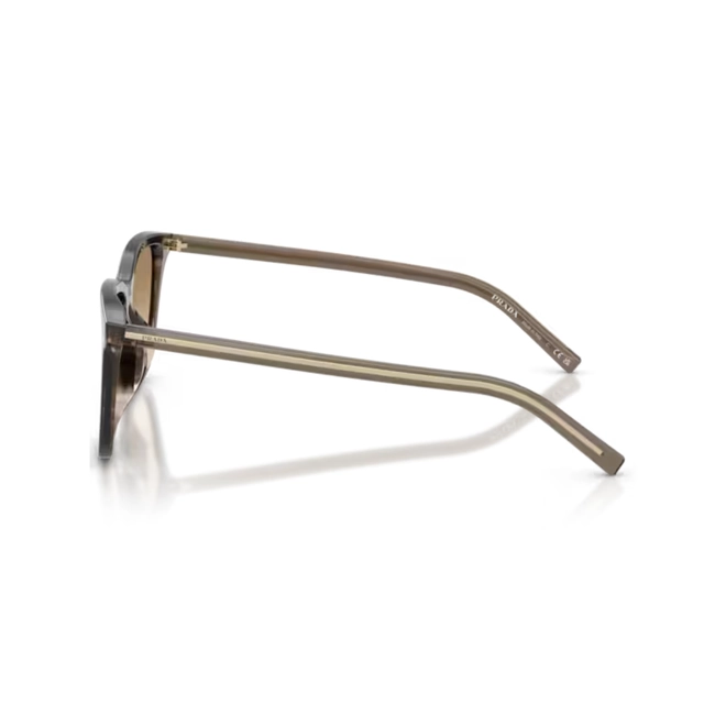 Óculos de Sol Prada 0PR D18SD 26O20S54 Acetato Cinza Mesclado com lentes na cor Marrom Degradê 3