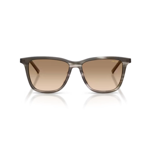 Óculos de Sol Prada 0PR D18SD 26O20S54 Acetato Cinza Mesclado com lentes na cor Marrom Degradê