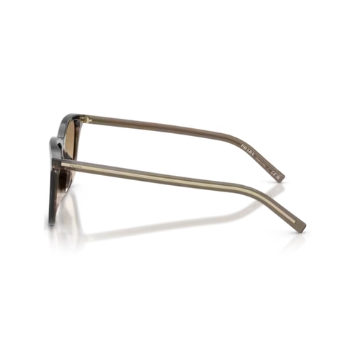 Óculos de Sol Prada 0PR D18SD 26O20S54 Acetato Cinza Mesclado com lentes na cor Marrom Degradê
