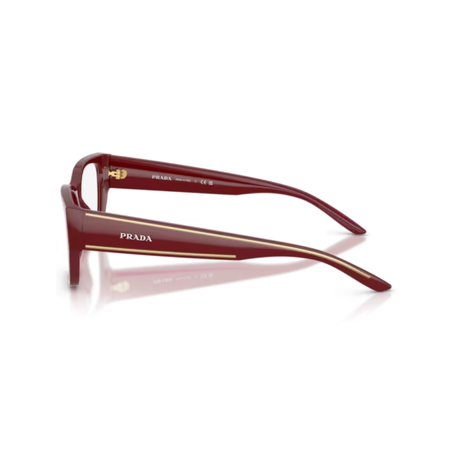 Óculos de Grau Prada 0PR D20V 23L1O155 Acetato Vermelho 3