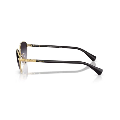 Óculos de Sol Ralph 0RA4150 90048G55 Metal Dourado com lentes na cor Cinza Degradê