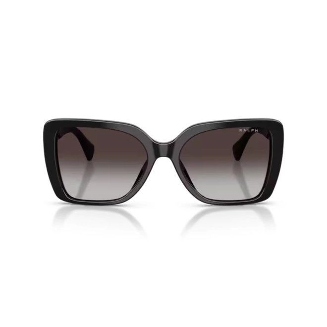 Óculos de Sol Ralph 0RA5356U 50018G55 Acetato Preto com lentes na cor Cinza Degradê 2