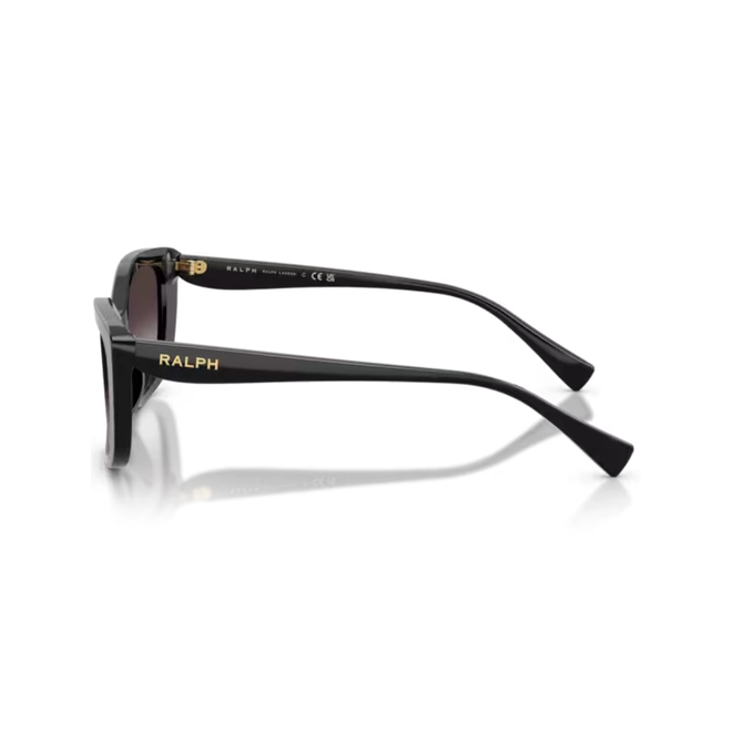 Óculos de Sol Ralph 0RA5358U 50018G56 Acetato Preto com lentes na cor Cinza Degradê 3