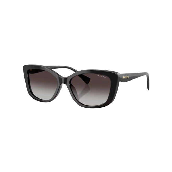 Óculos de Sol Ralph 0RA5358U 50018G56 Acetato Preto com lentes na cor Cinza Degradê 1